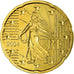 France, 20 Euro Cent, 2004, MS(65-70), Brass, KM:1286
