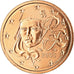 France, 5 Euro Cent, 2005, MS(65-70), Copper Plated Steel, KM:1284