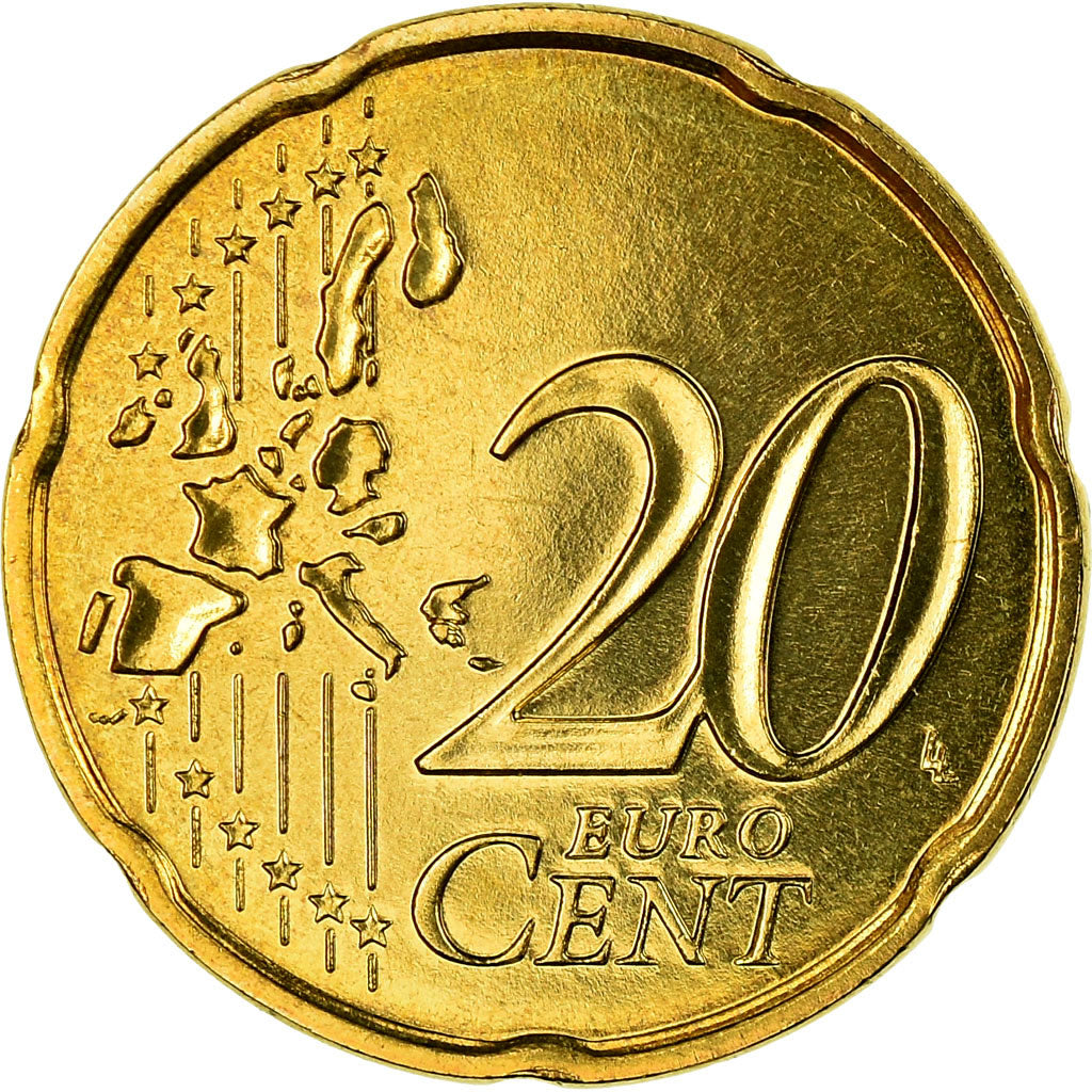 France, 20 Euro Cent, 2005, FDC, Laiton, KM:1286