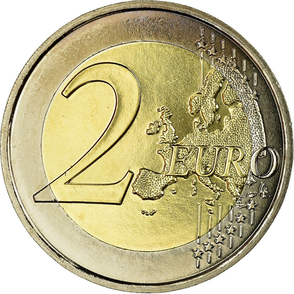 France, 2 Euro, 2007, MS(65-70), Bi-Metallic, KM:1414