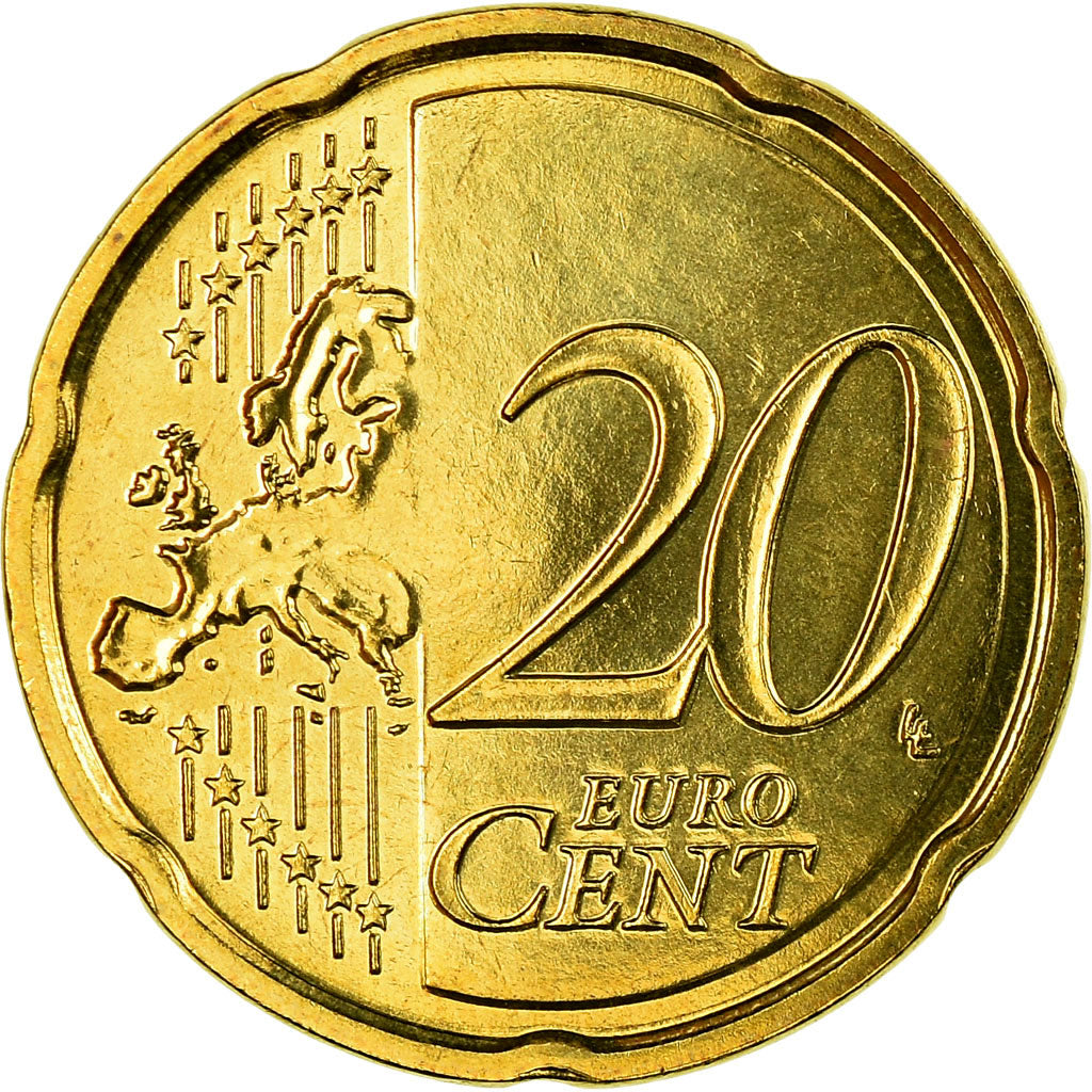 Frankreich, 20 Euro Cent, 2008, STGL, Messing, KM:1411