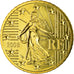 France, 50 Euro Cent, 2008, MS(65-70), Brass, KM:1412