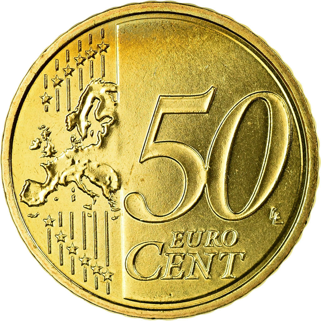 France, 50 Euro Cent, 2009, MS(65-70), Brass, KM:1412