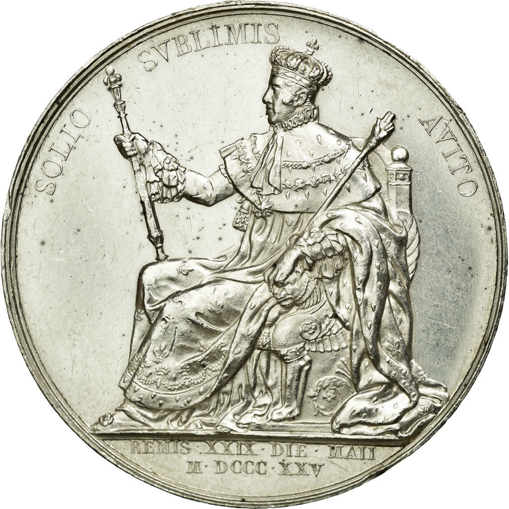France, Token, Royal, 1825, AU(55-58), Silver