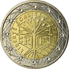 France, 2 Euro, 1999, MS(65-70), Bi-Metallic, KM:1289