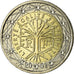 France, 2 Euro, 2001, MS(65-70), Bi-Metallic, KM:1289