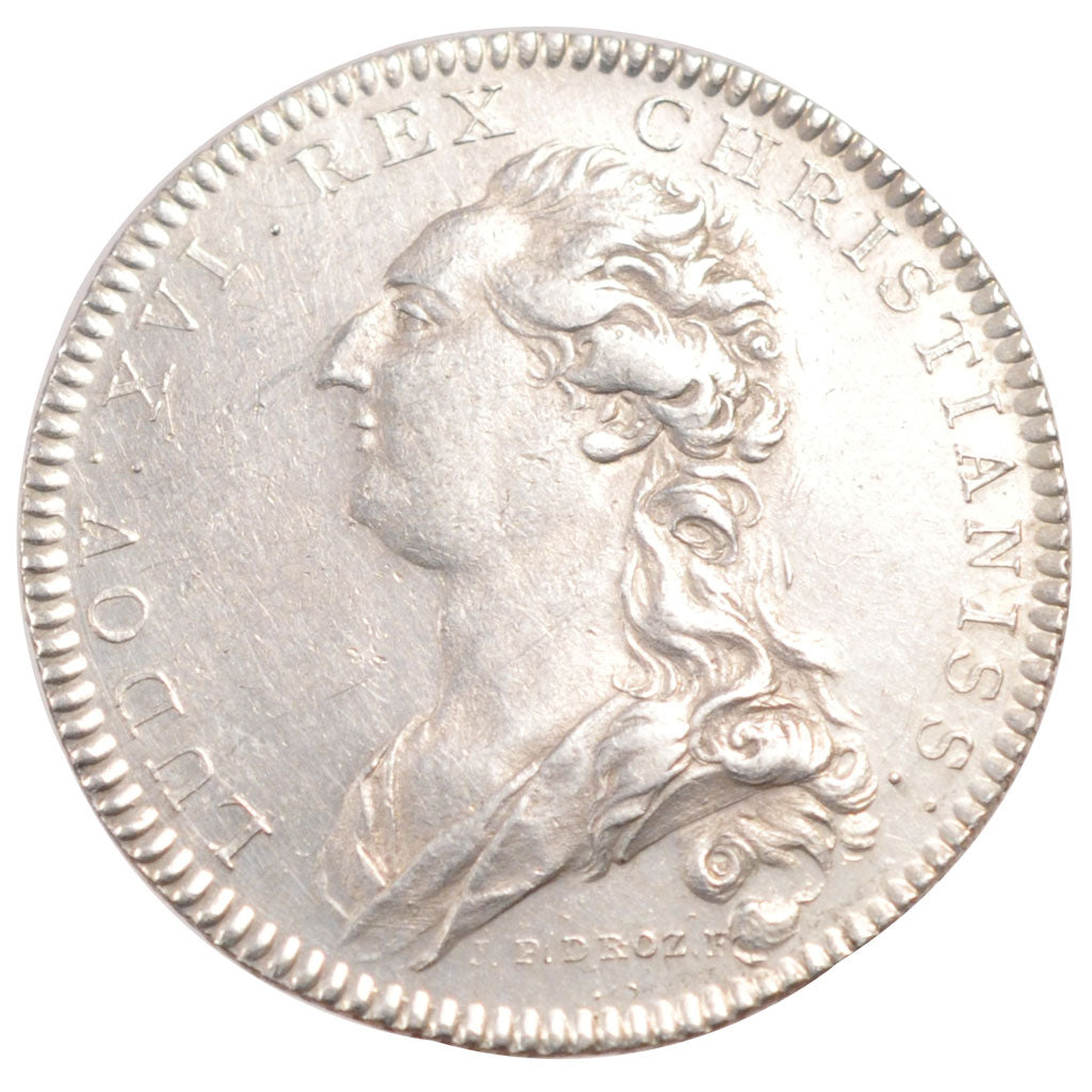 France, Royal, Token, 1776, AU(50-53), Silver, Feuardent #6120, 8.36