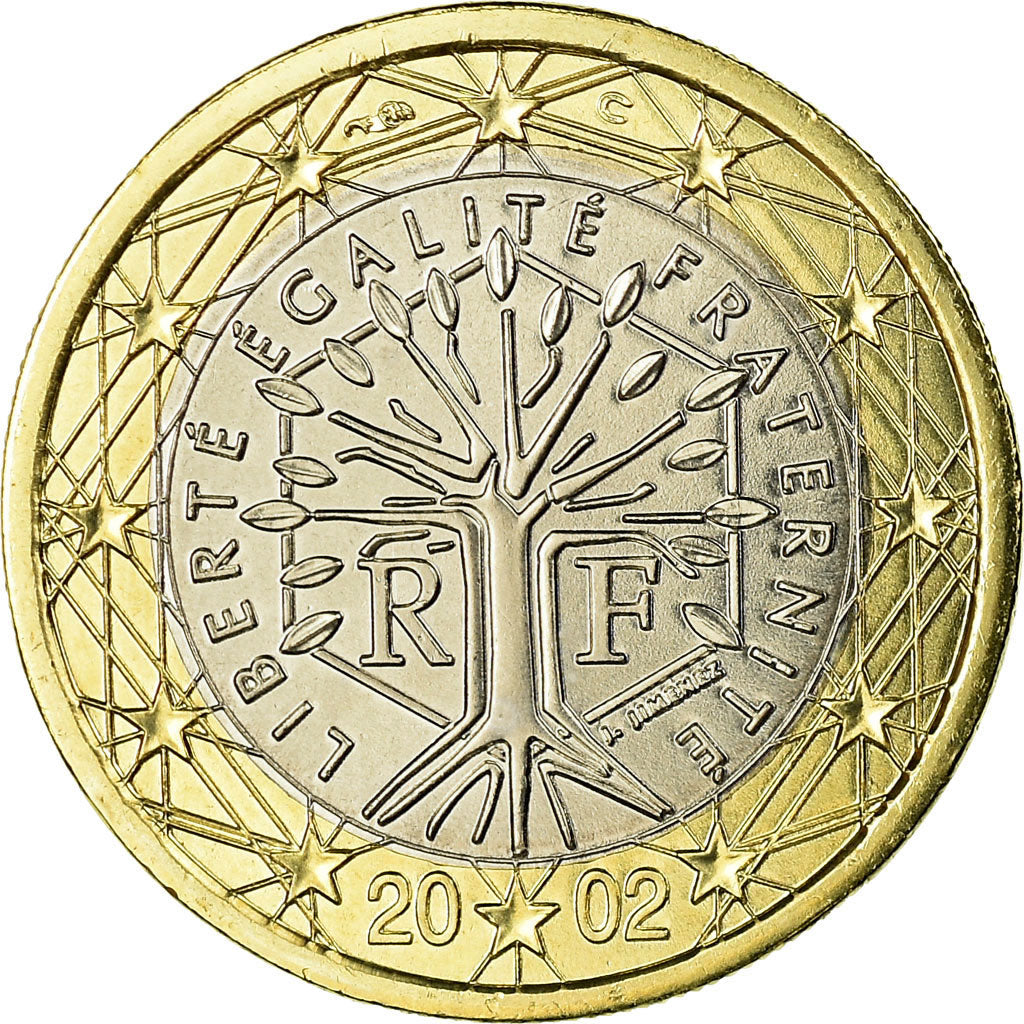Francia, Euro, 2002, FDC, Bimetálico, KM:1288