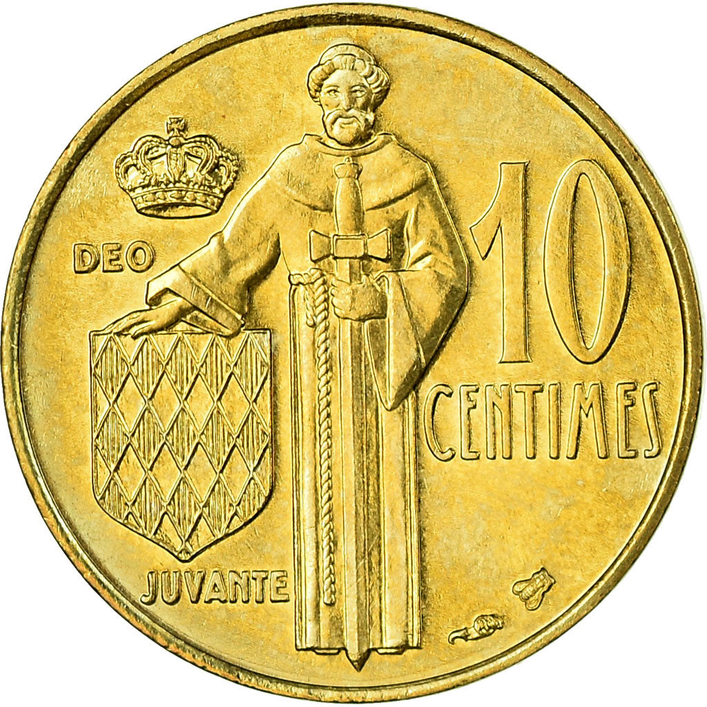 Coin, Monaco, Rainier III, 10 Centimes, 1995, MS(65-70), Aluminum-Bronze