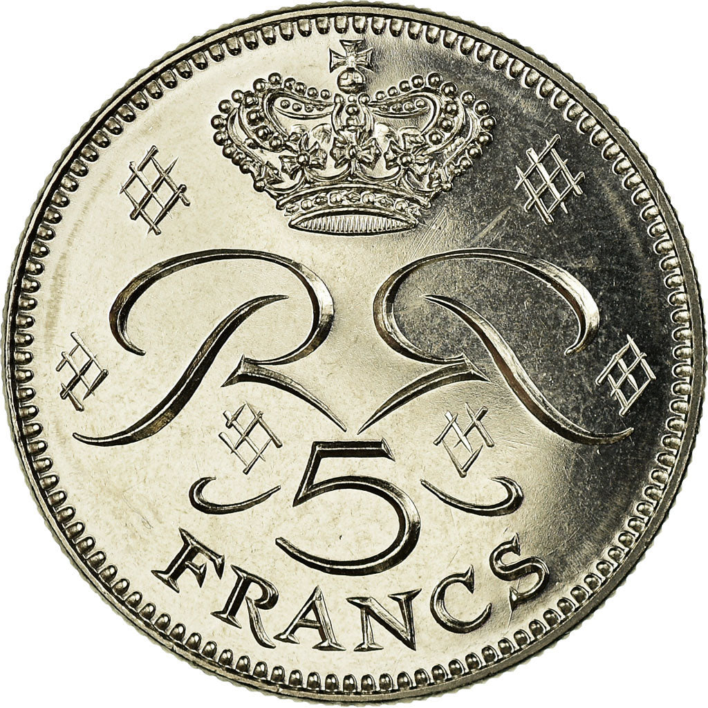 Coin, Monaco, Rainier III, 5 Francs, 1995, MS(65-70), Copper-nickel, KM:150