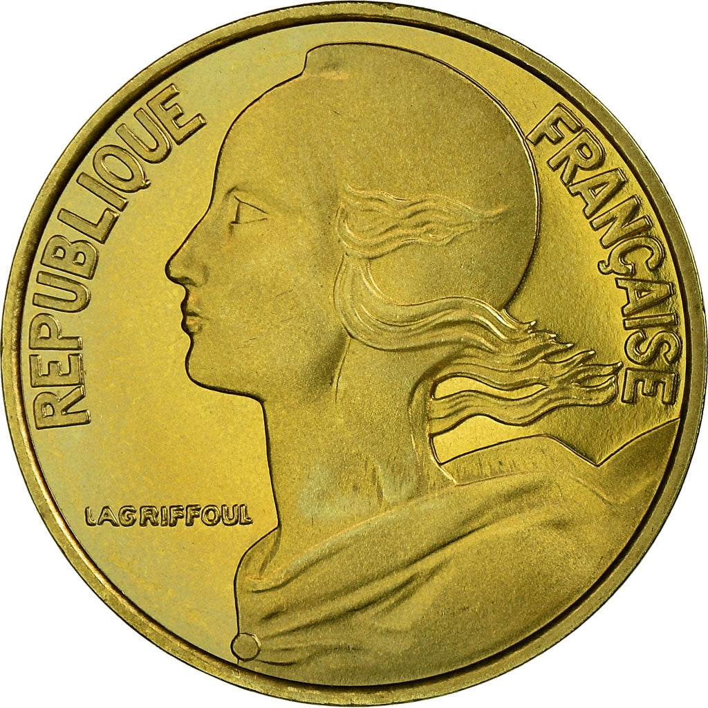 Munten, Frankrijk, Marianne, 10 Centimes, 2001, Paris, FDC, Aluminum-Bronze