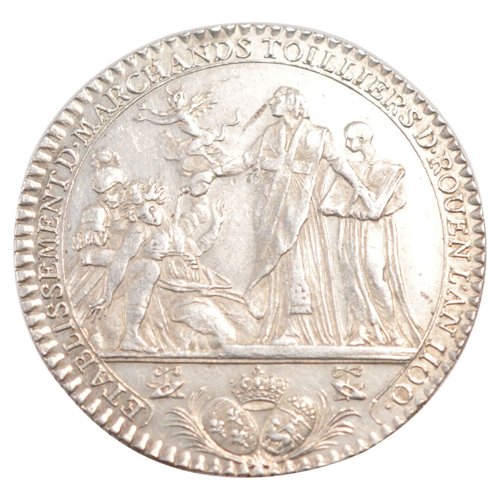 France, Royal, Token, AU(55-58), Silver, Feuardent #6340, 8.68