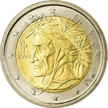 Itália, 2 Euro, 2002, MS(63), Bimetálico, KM:217