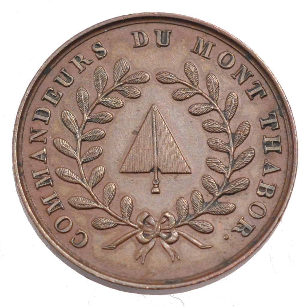 France, Masonic, Token, 1807, AU(55-58), Copper, 13.25