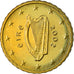 IRELAND REPUBLIC, 10 Euro Cent, 2002, AU(55-58), Brass, KM:35