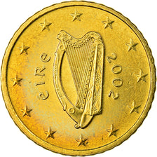 IRELAND REPUBLIC, 50 Euro Cent, 2002, AU(55-58), Brass, KM:37