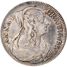 Frankreich, Token, Royal, Louis XIV, Anne d'Autriche, Le Veuvage, History, 1655