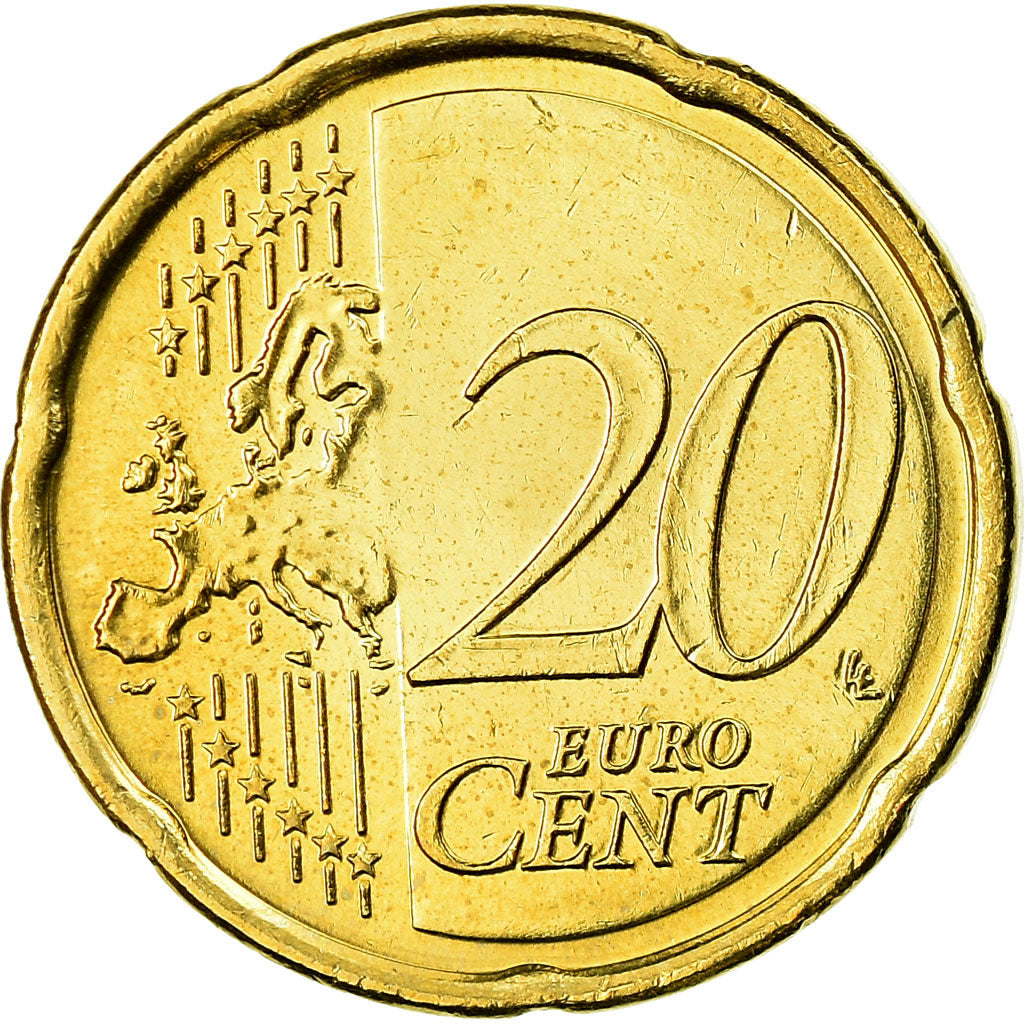 IRELAND REPUBLIC, 20 Euro Cent, 2007, SPL, Laiton, KM:48