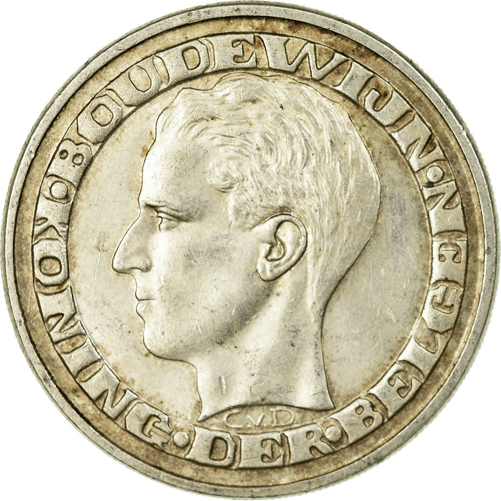 Coin, Belgium, 50 Francs, 50 Frank, 1958, Brussels, EF(40-45), Silver, KM:151.1