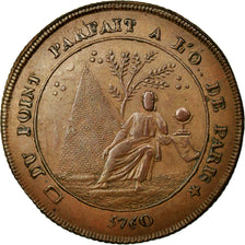 France, Token, Masonic, 1760, EF(40-45), Copper