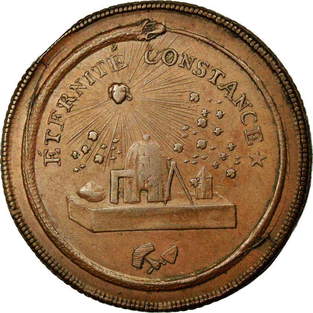 France, Jeton, Masonic, 1760, TTB, Cuivre