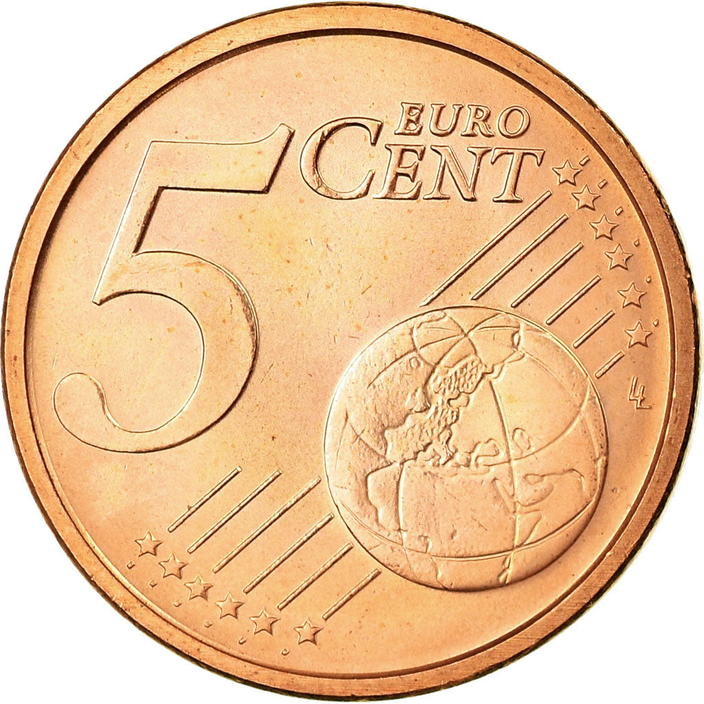 CIDADE DO VATICANO, 5 Euro Cent, 2012, MS(65-70), Aço Cromado a Cobre, KM:377