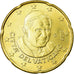 VATICAN CITY, 20 Euro Cent, 2012, MS(65-70), Brass, KM:386