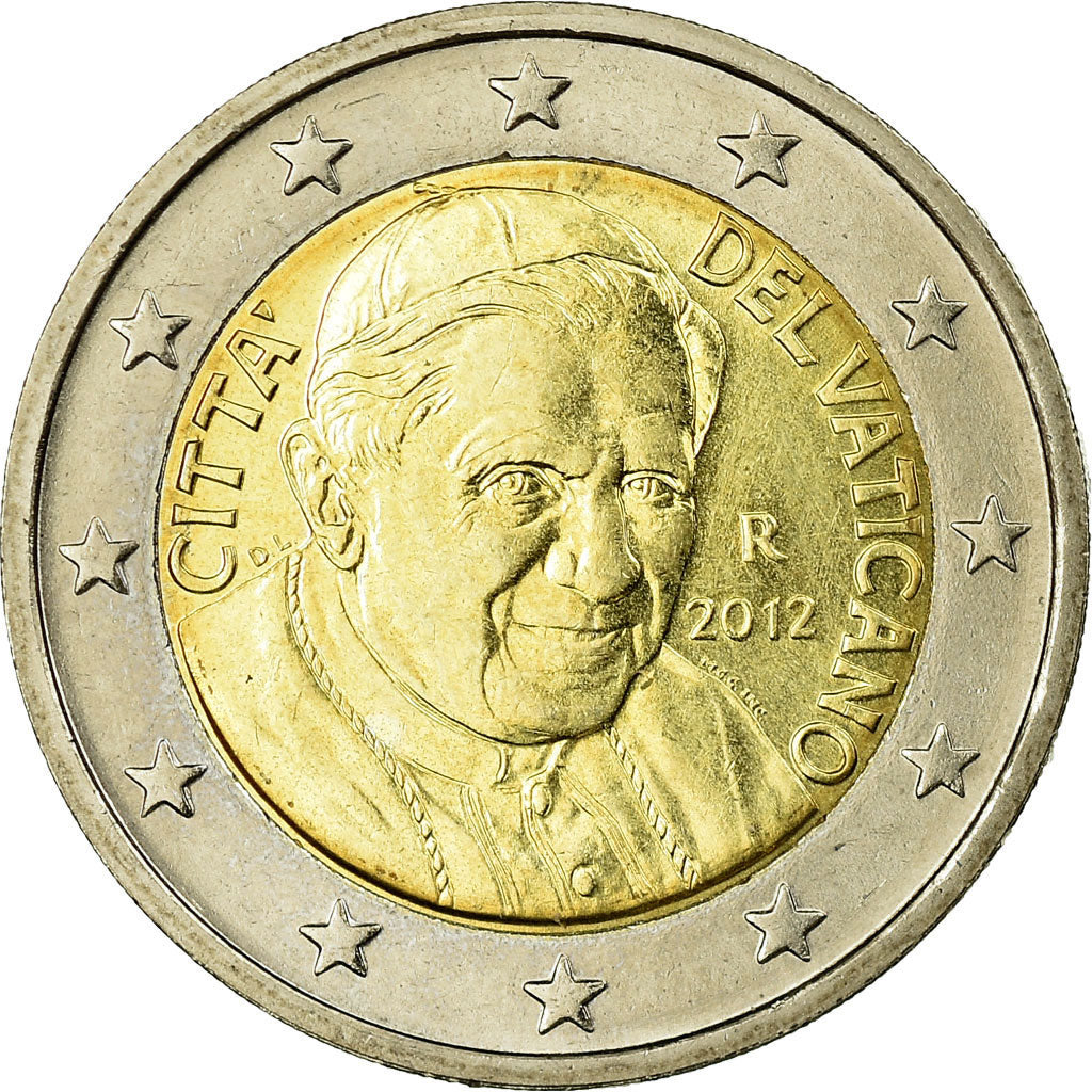 VATICAN CITY, 2 Euro, 2012, MS(65-70), Bi-Metallic, KM:389