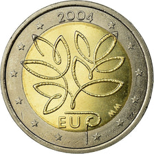 Finland, 2 Euro, EU expansion, 2004, MS(65-70), Bi-Metallic, KM:114