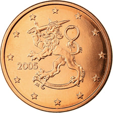 Finland, 5 Euro Cent, 2005, MS(65-70), Copper Plated Steel, KM:100