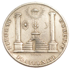 Frankrijk, Token, Masonic, 1829, ZF+