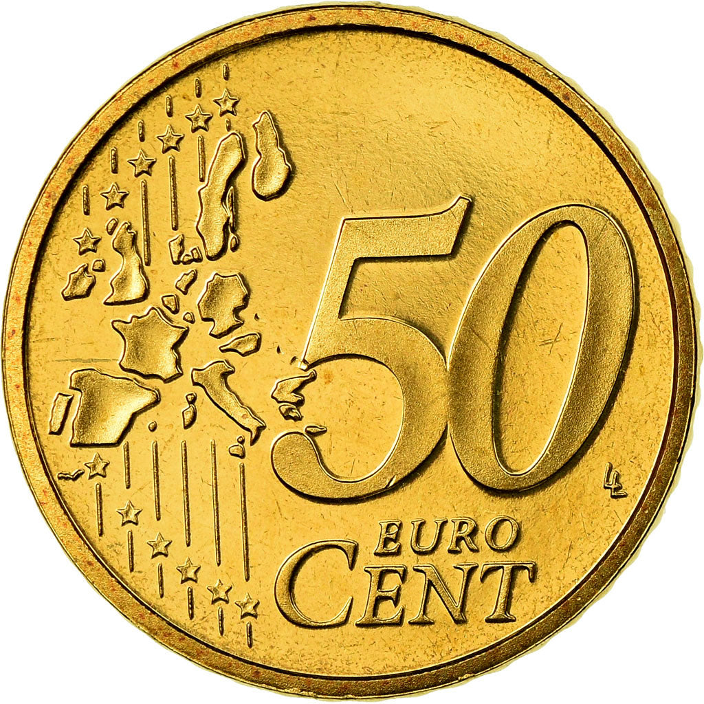Luxembourg, 50 Euro Cent, 2003, MS(65-70), Brass, KM:80