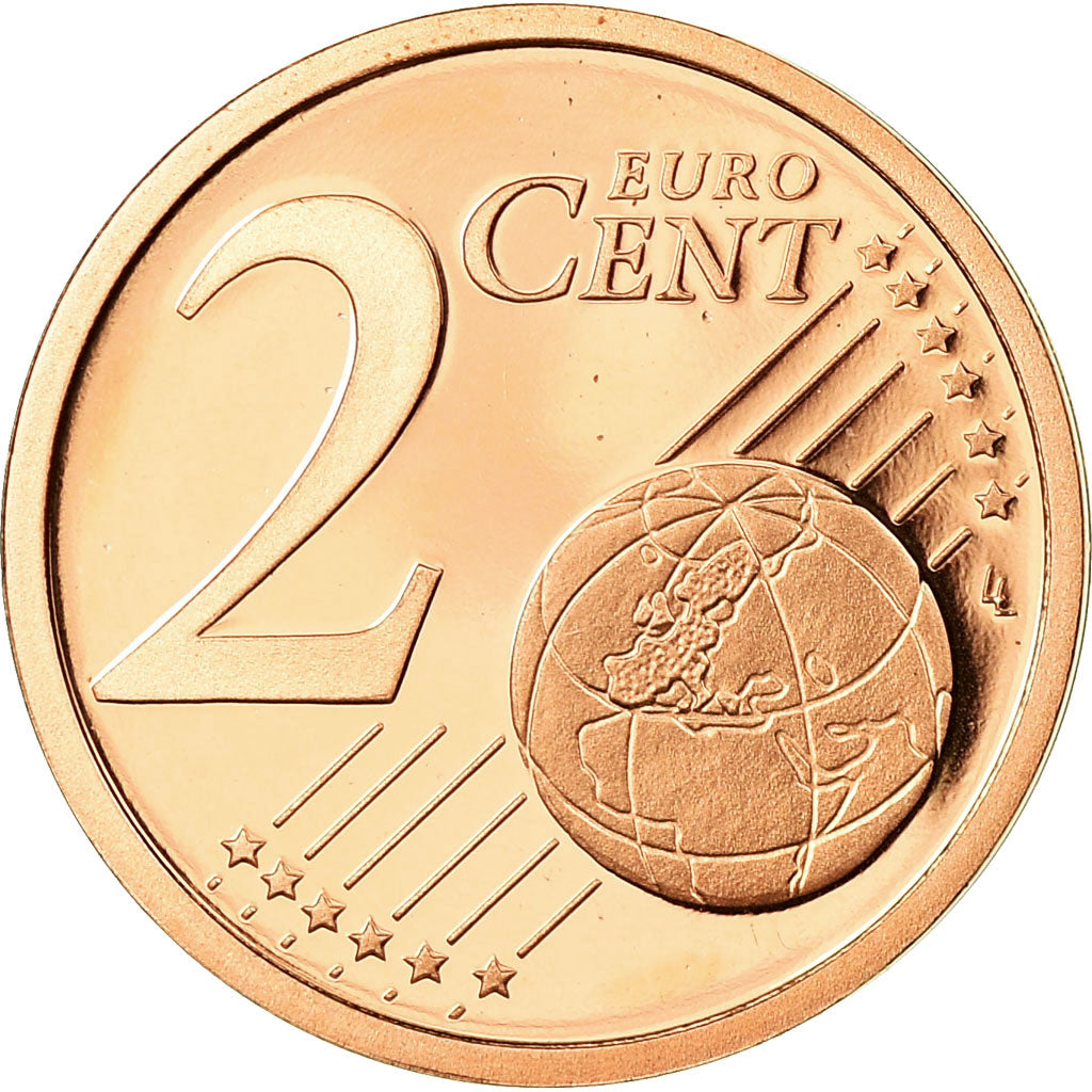 GERMANY - FEDERAL REPUBLIC, 2 Euro Cent, 2002, Proof, MS(65-70), Copper Plated
