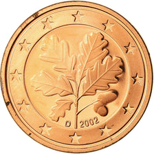 GERMANY - FEDERAL REPUBLIC, 5 Euro Cent, 2002, Proof, MS(65-70), Copper Plated