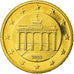 GERMANY - FEDERAL REPUBLIC, 50 Euro Cent, 2002, Proof, MS(65-70), Brass, KM:212