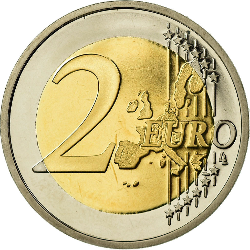 GERMANY - FEDERAL REPUBLIC, 2 Euro, 2002, Proof, MS(65-70), Bi-Metallic, KM:214