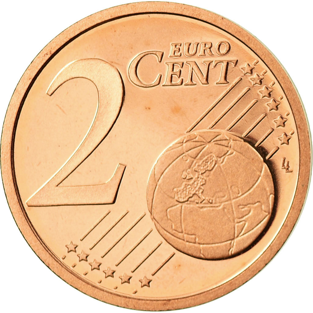 GERMANY - FEDERAL REPUBLIC, 2 Euro Cent, 2002, Proof, MS(65-70), Copper Plated