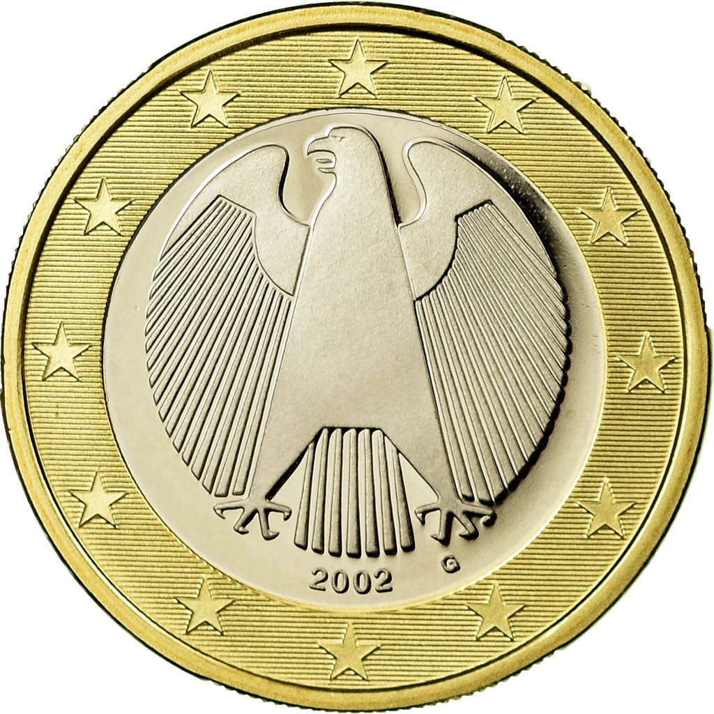 GERMANY - FEDERAL REPUBLIC, Euro, 2002, Proof, MS(65-70), Bi-Metallic, KM:213