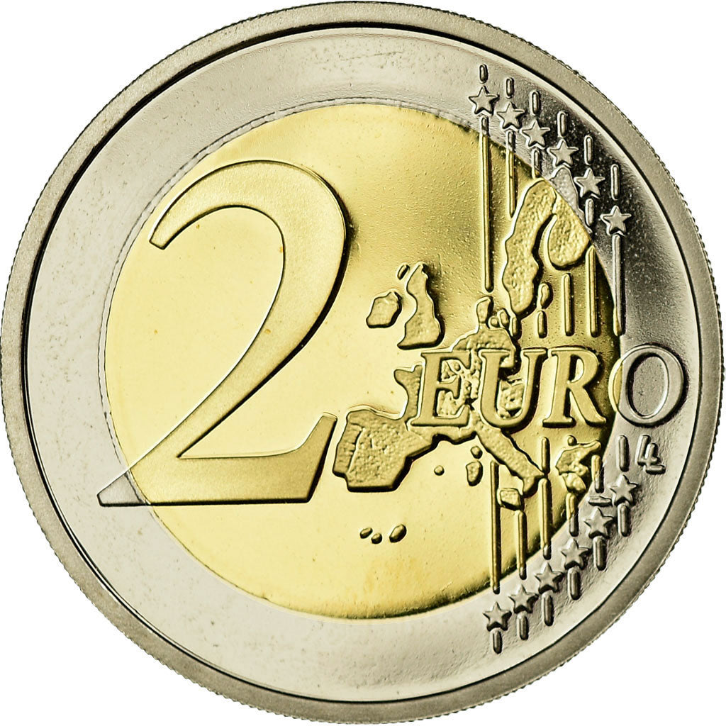 GERMANY - FEDERAL REPUBLIC, 2 Euro, 2002, Proof, MS(65-70), Bi-Metallic, KM:214