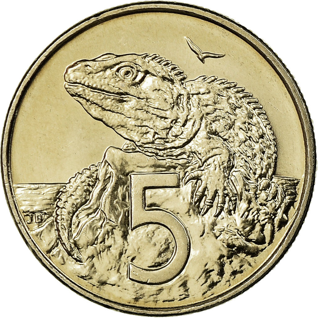 Coin, New Zealand, Elizabeth II, 5 Cents, 2003, MS(63), Copper-nickel, KM:116