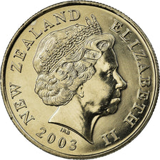 Moneta, Nowa Zelandia, Elizabeth II, 50 Cents, 2003, MS(63), Miedź-Nikiel