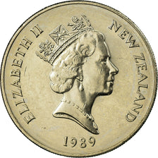 Monnaie, Nouvelle-Zélande, Elizabeth II, 20 Cents, 1989, SUP, Copper-nickel
