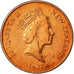 Coin, New Zealand, Elizabeth II, Cent, 1987, EF(40-45), Bronze, KM:58