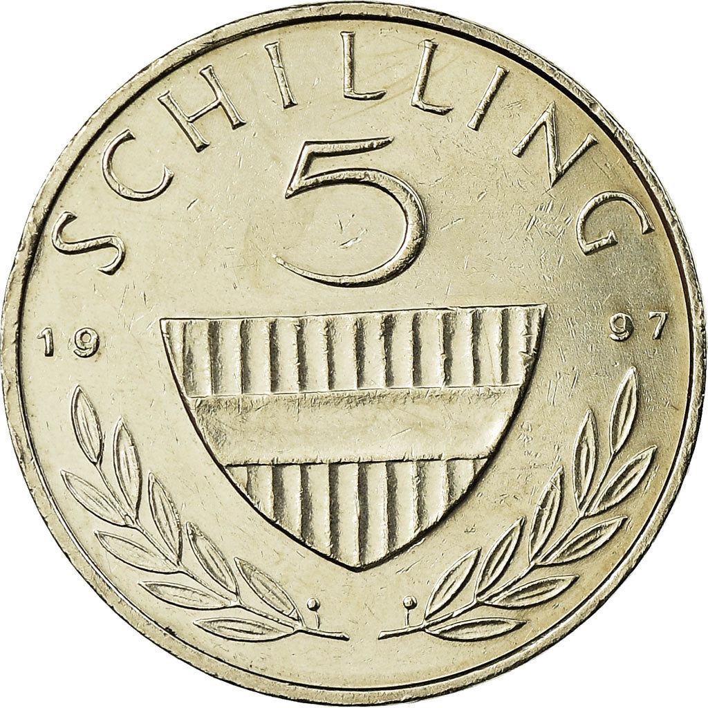 Coin, Austria, 5 Schilling, 1997, EF(40-45), Copper-nickel, KM:2889a
