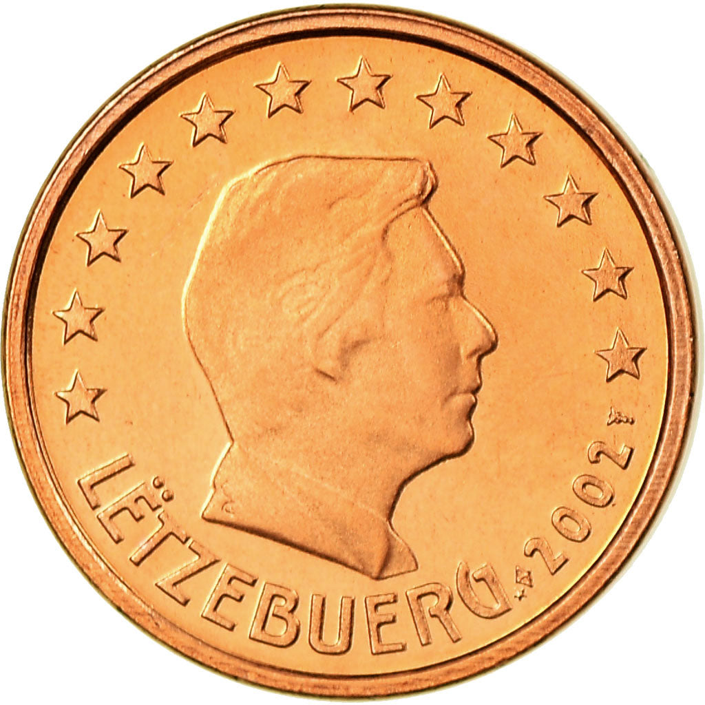 Luxemburg, Euro Cent, 2002, UNC-, Copper Plated Steel, KM:75