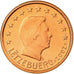 Luxemburg, Euro Cent, 2002, UNC-, Copper Plated Steel, KM:75