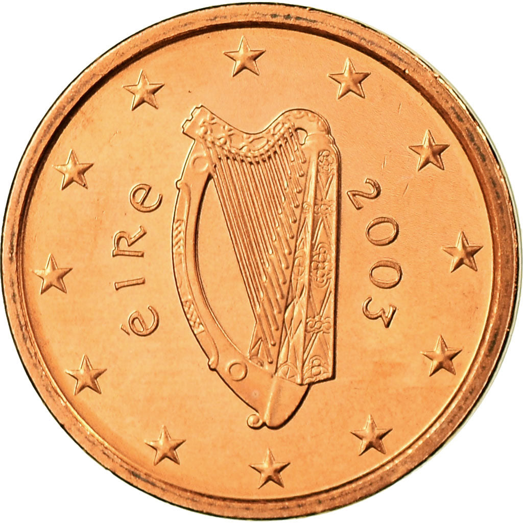 IRELAND REPUBLIC, 2 Euro Cent, 2003, MS(65-70), Copper Plated Steel, KM:33