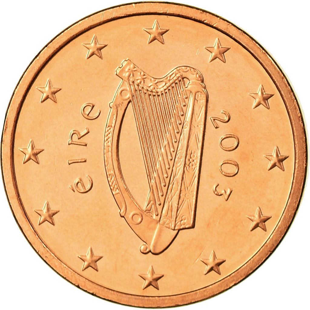 IRELAND REPUBLIC, 5 Euro Cent, 2003, MS(65-70), Copper Plated Steel, KM:34