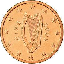 IRELAND REPUBLIC, 5 Euro Cent, 2003, MS(65-70), Copper Plated Steel, KM:34