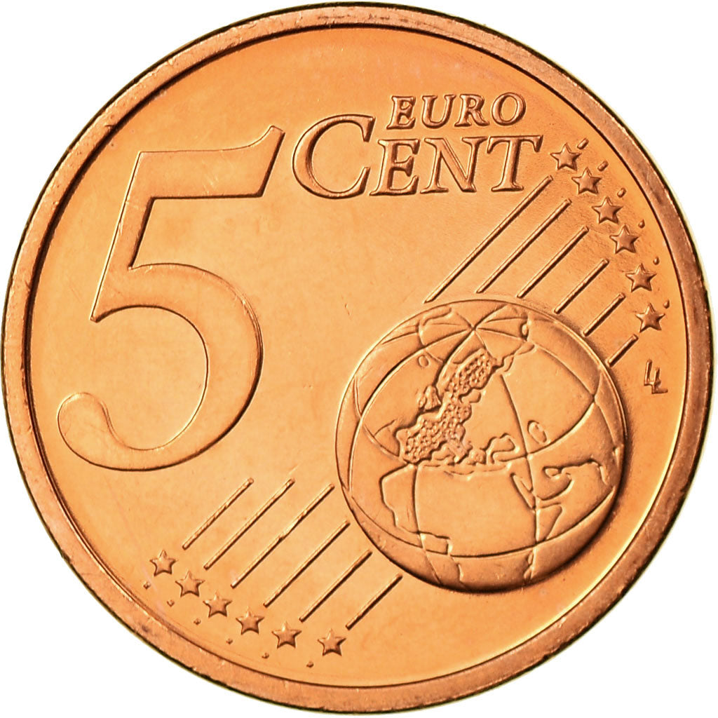 IRELAND REPUBLIC, 5 Euro Cent, 2003, MS(65-70), Copper Plated Steel, KM:34